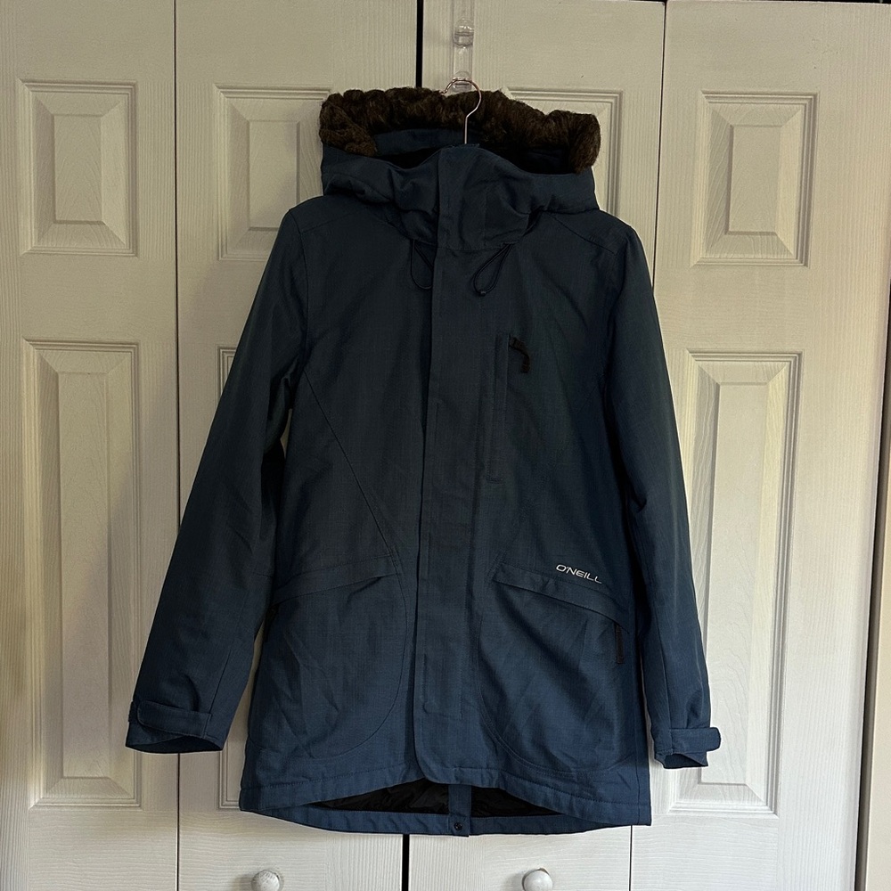 O'Neill Dark Blue Hooded Ski Jacket